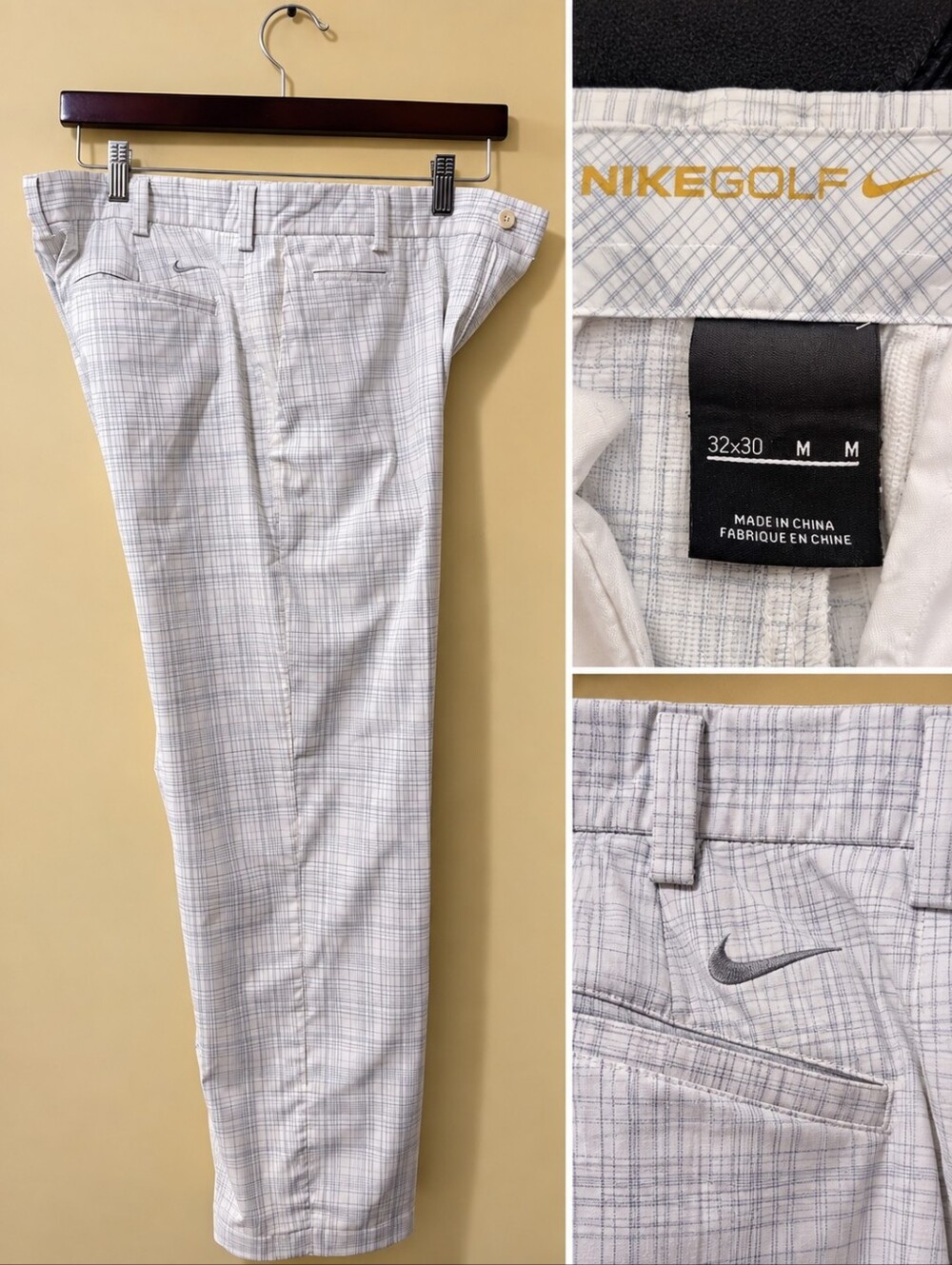 Nike Golf men's plaid golf pants.Tagged Size: 32x30Waist: 32 inchesMeasure